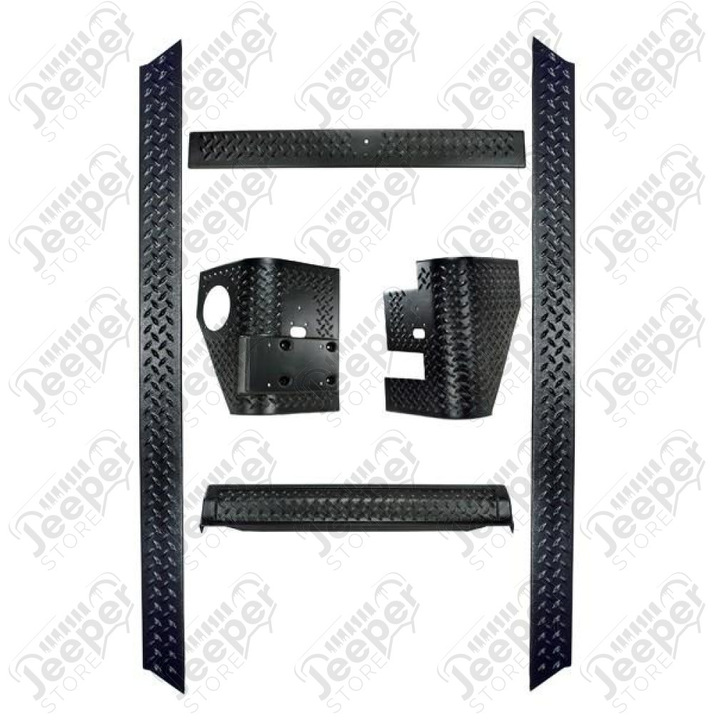 Body Armor Kit, 6 Piece; 97-06 Jeep Wrangler TJ