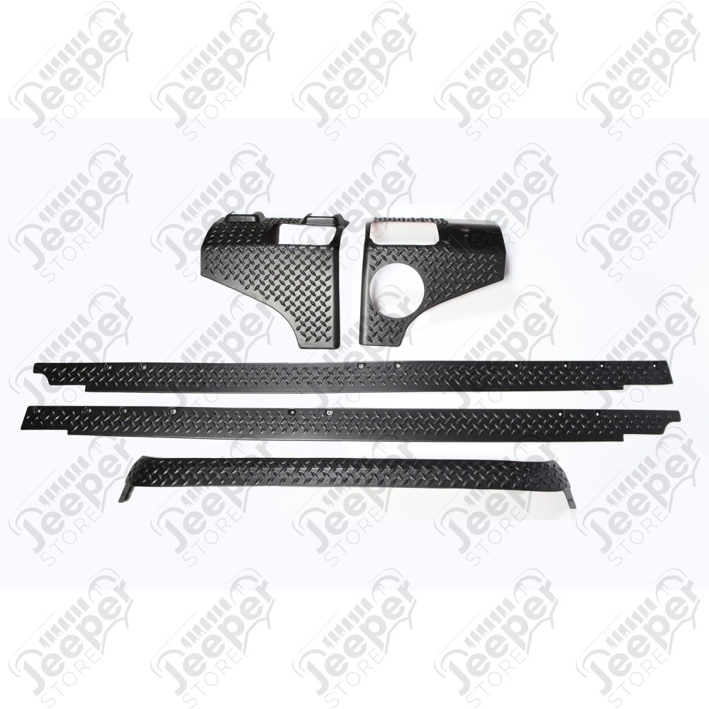 Body Armor Kit, 5 Piece 07-18 Jeep Wrangler Unlimited JKU, 4 Door