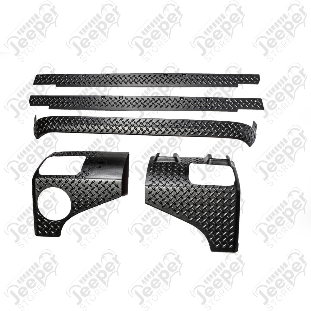 Body Armor Kit, 5 Piece 07-18 Jeep Wrangler JK, 2 Door