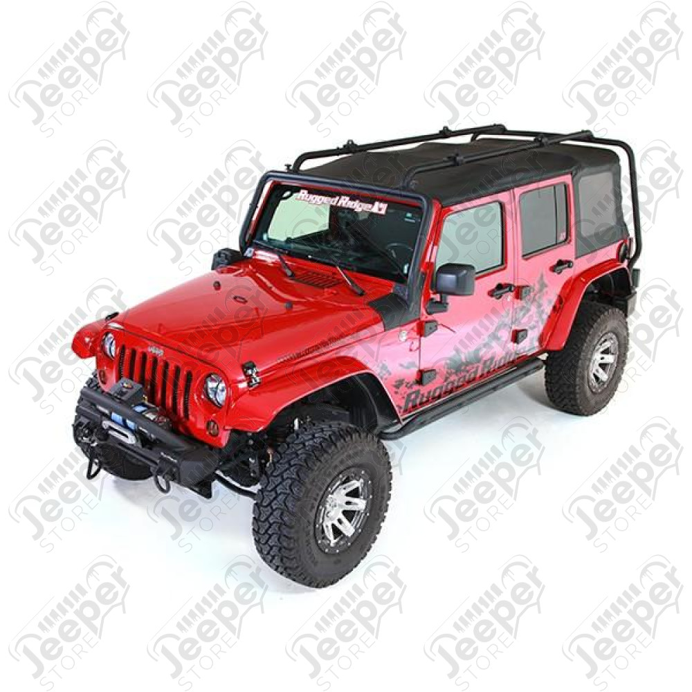 Sherpa Roof Rack; 07-18 Jeep Wrangler JKU, 4 Door
