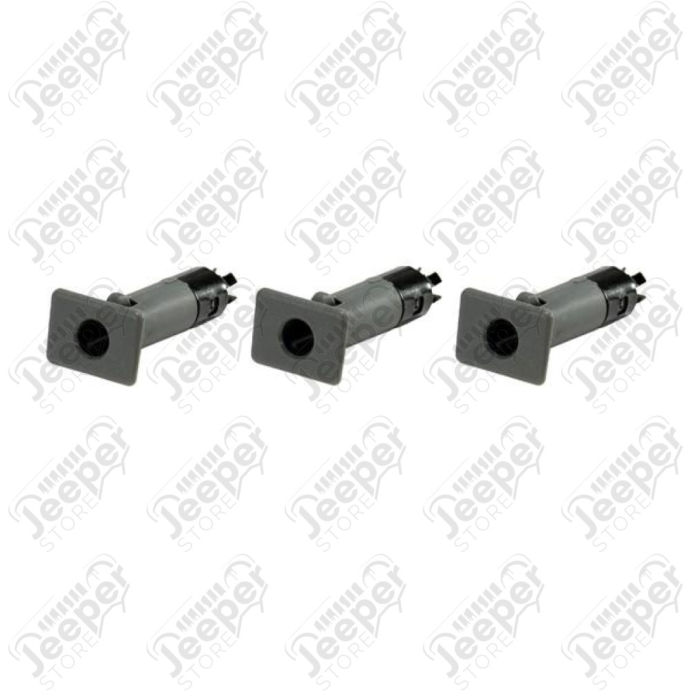 Half Door Insert Kit, Gray; 87-06 Jeep Wrangler YJ/TJ
