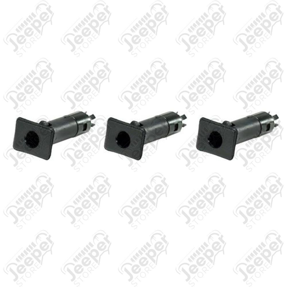 Half Door Insert Kit, Black; 87-06 Jeep Wrangler YJ/TJ