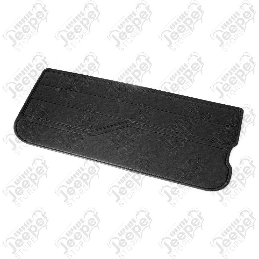 Door Interior Trim Panel, Left, Black; 82-95 Jeep CJ/Wrangler YJ