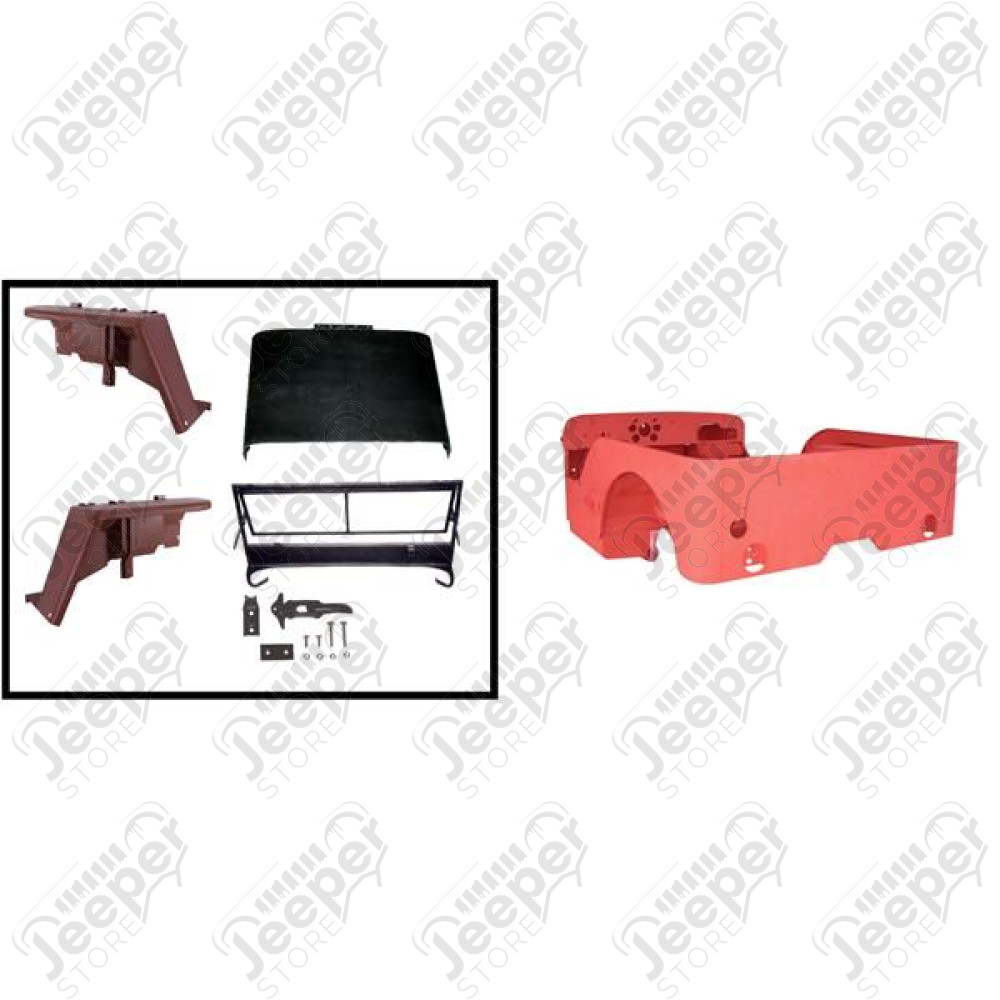 Body Tub Kit, Reproduction, Steel; 41-45 Ford GPW
