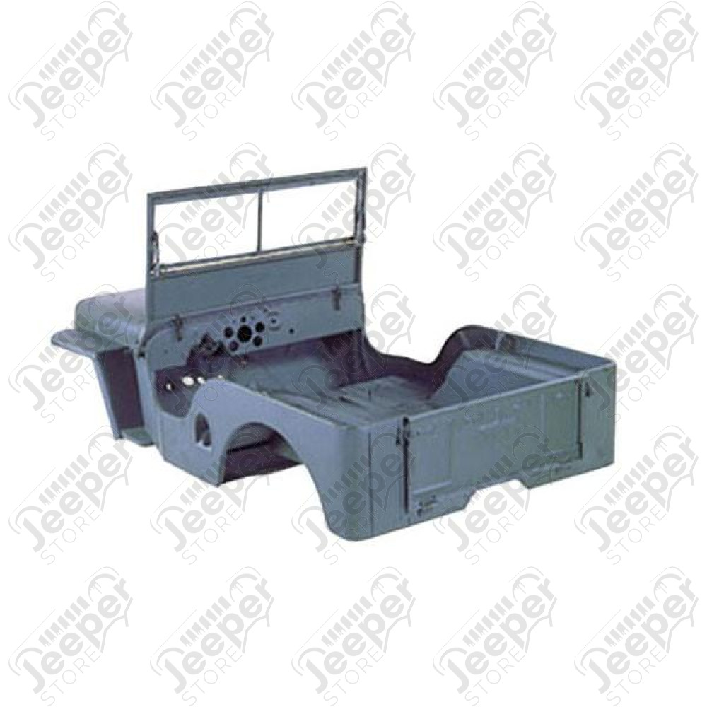 Body Tub Kit, Reproduction, Steel; 46-49 Willys CJ2A