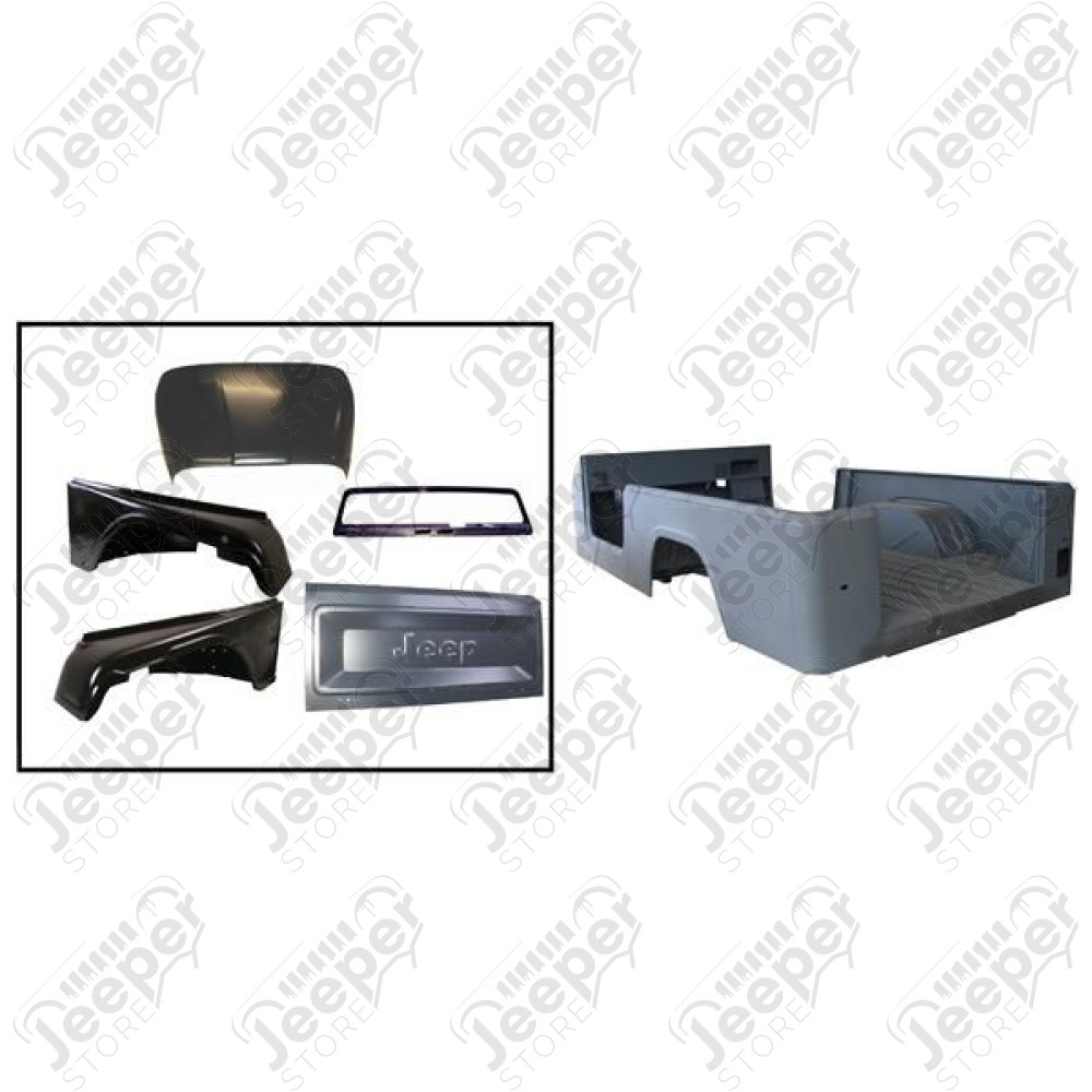 Body Tub Kit, Reproduction, Steel; 81-86 Jeep CJ8 Scrambler