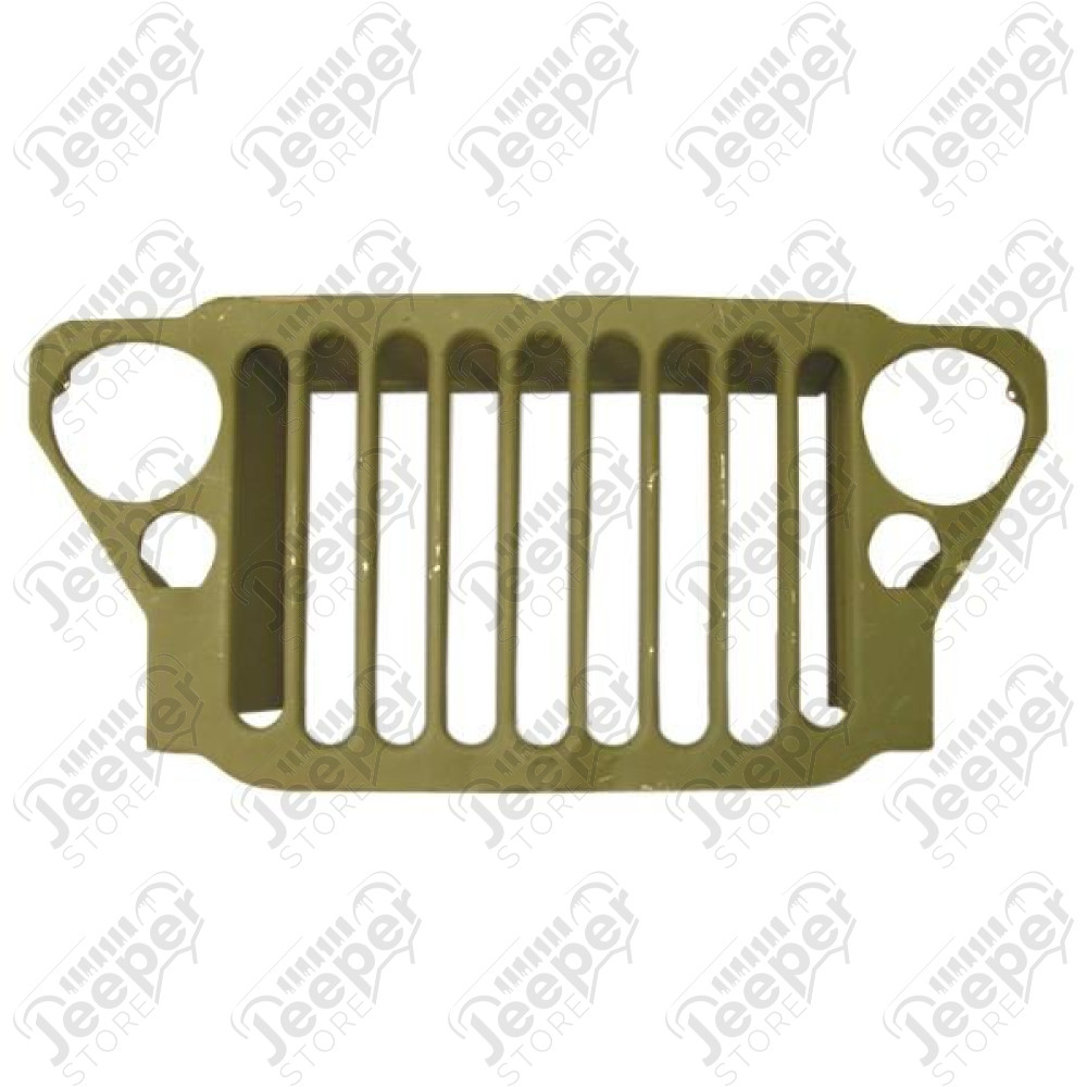 Calandre (face avant) avec 9 inserts (slots) pour Jeep Willys MB, Hotchkiss M201, Ford GPW