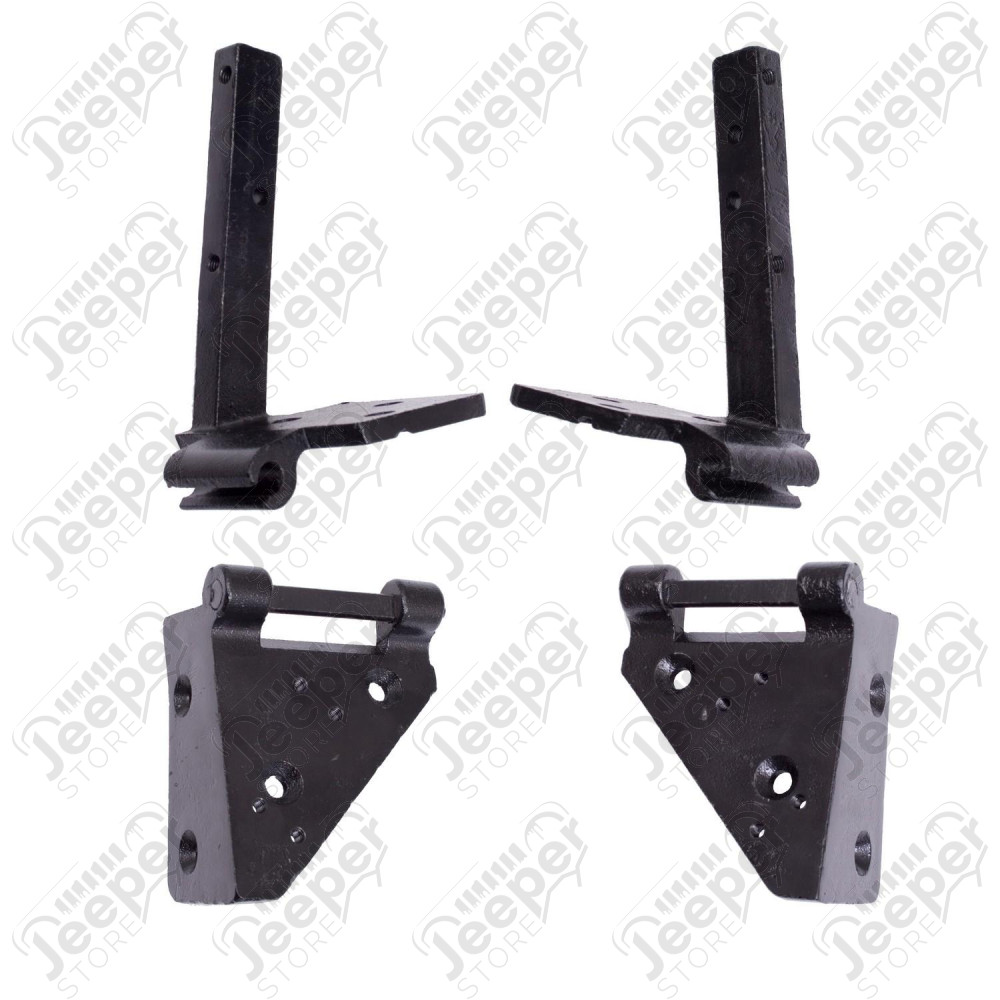 Windshield Hinge Kit, 4 Piece; 52-75 Willys/Jeep