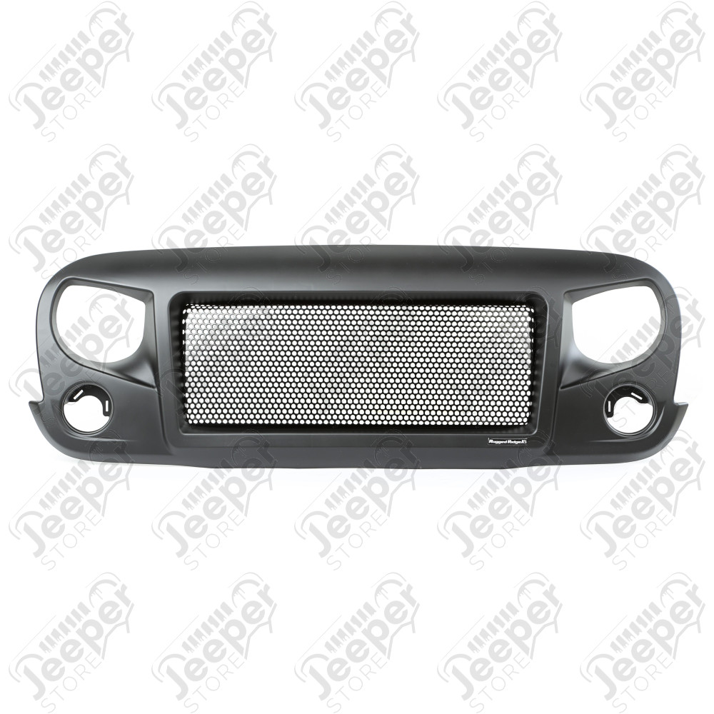 Spartan Grille, Satin Black; 07-18 Jeep Wrangler JK