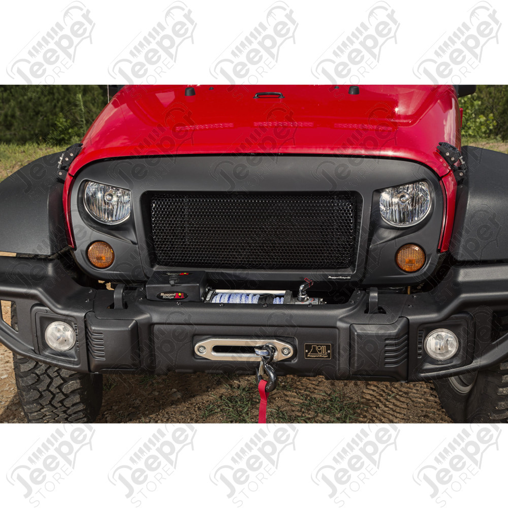 Spartan Grille, Satin Black 07-18 Jeep Wrangler JK