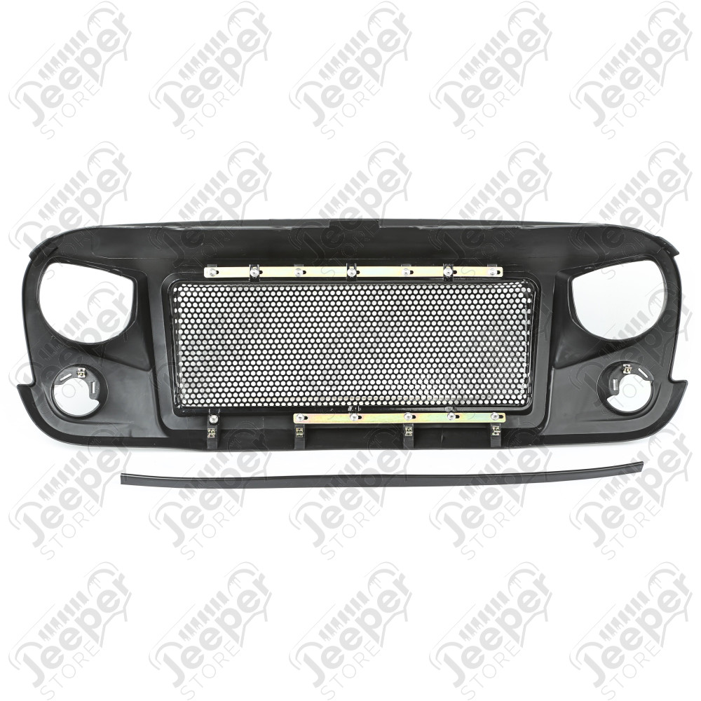 Spartan Grille, Satin Black 07-18 Jeep Wrangler JK