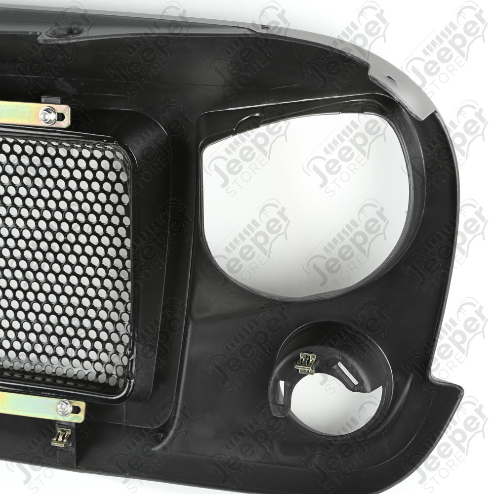 Spartan Grille, Satin Black 07-18 Jeep Wrangler JK