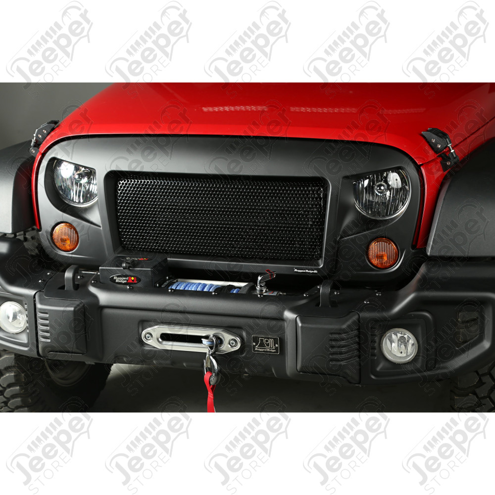 Spartan Grille, Satin Black 07-18 Jeep Wrangler JK