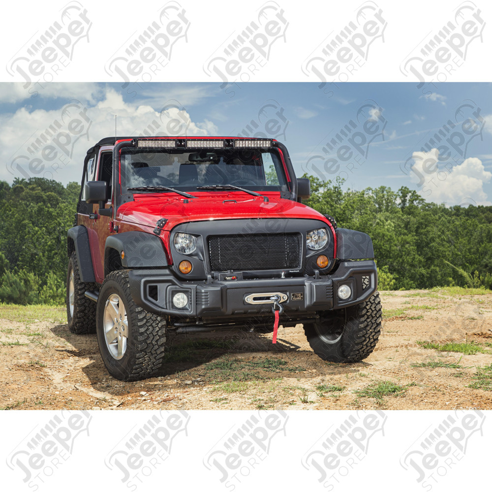 Spartan Grille, Satin Black 07-18 Jeep Wrangler JK
