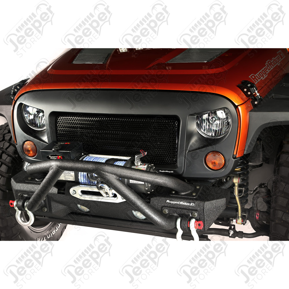 Spartan Grille, Satin Black 07-18 Jeep Wrangler JK