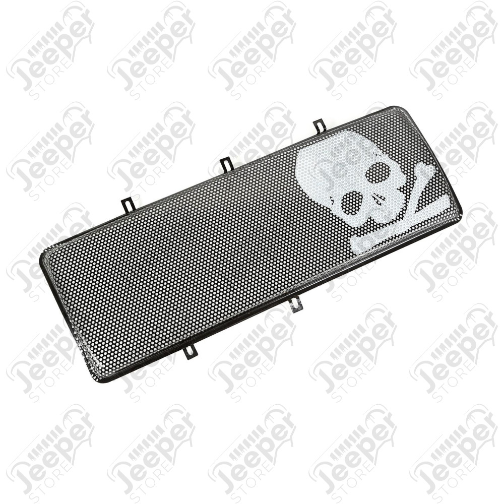 Spartan Grille Insert, Skull; 07-18 Jeep Wrangler JK