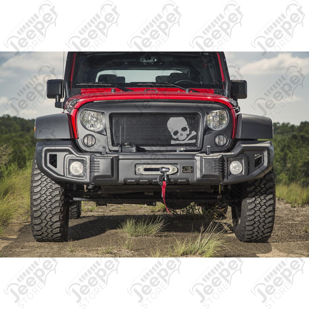 Spartan Grille Insert, Skull 07-18 Jeep Wrangler JK