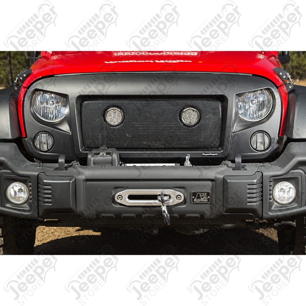 Spartan Grille Insert Kit, LED Lights 07-18 Jeep Wrangler JK