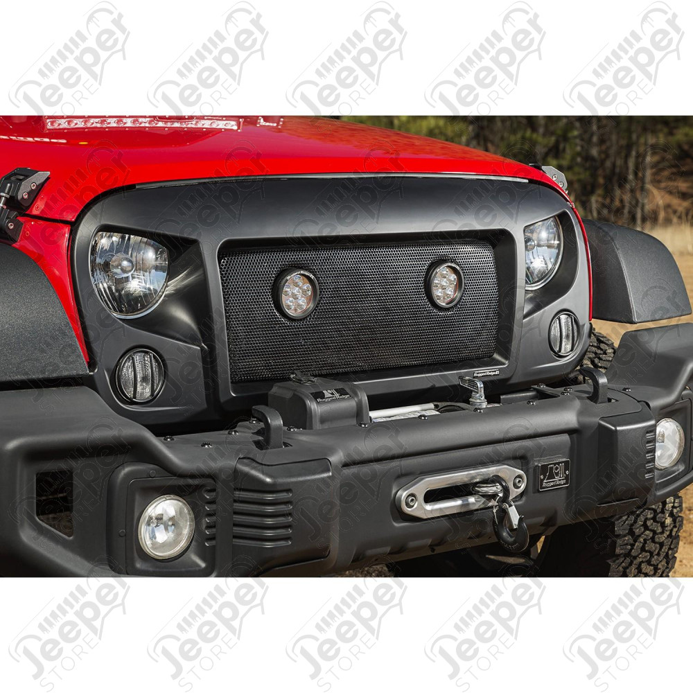 Spartan Grille Insert Kit, LED Lights 07-18 Jeep Wrangler JK
