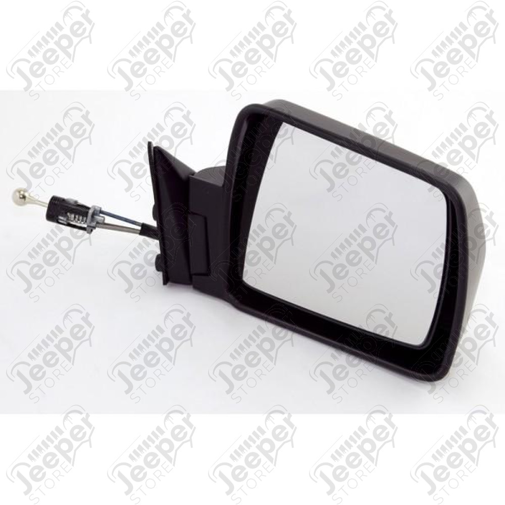 Door Mirror, Right, Black; 84-96 Jeep Cherokee XJ