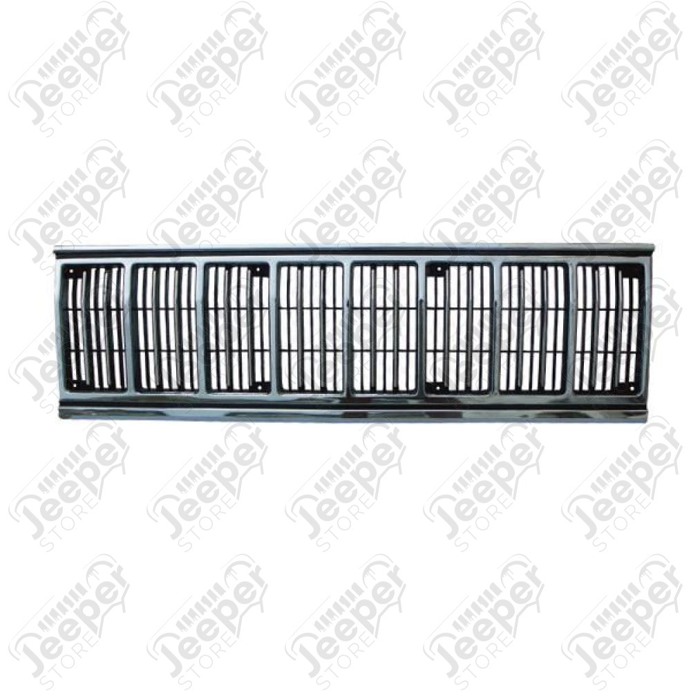 Grille Insert, Black/Chrome; 91-96 Jeep Cherokee XJ