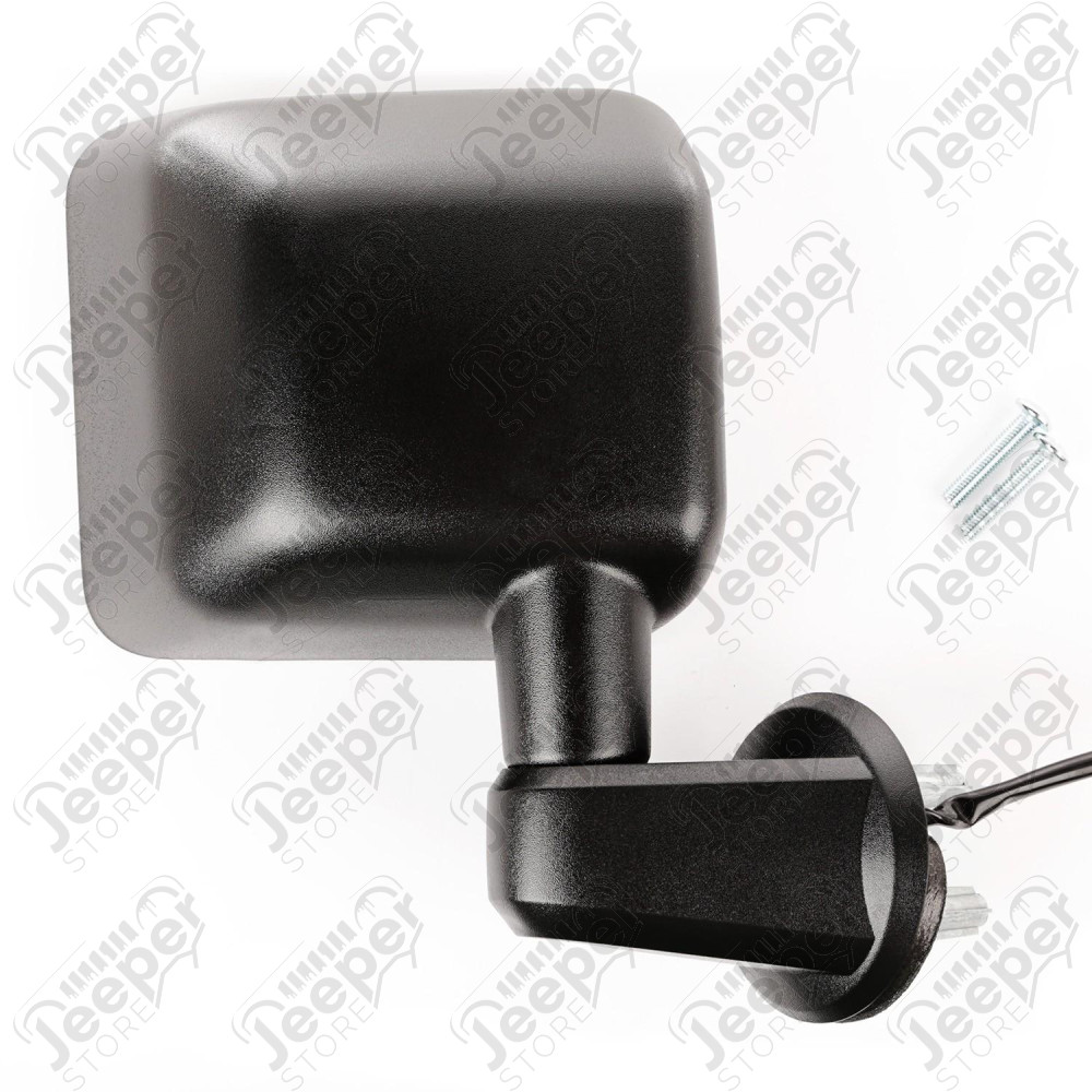 Door Mirror, Right, Power, Heated, Black 15-18 Jeep Wrangler JK