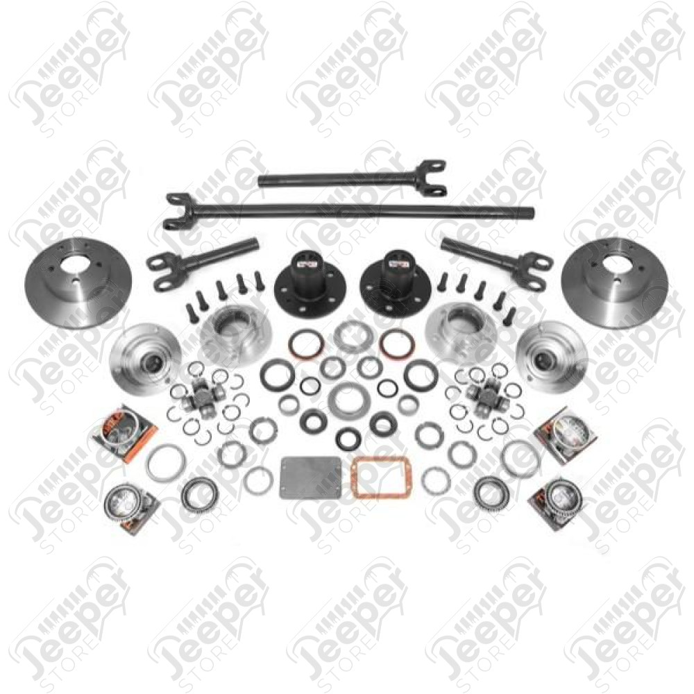 Axle Locking Hub Conversion Kit, Manual; 84-06 YJ/TJ/XJ, for Dana 30