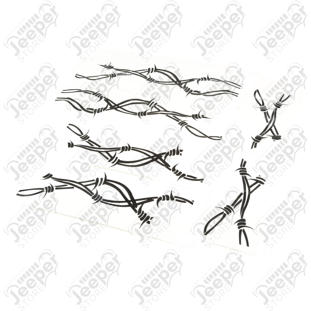 Decal Kit, Side Pair, Barbed Wire 07-18 Jeep Wrangler JK