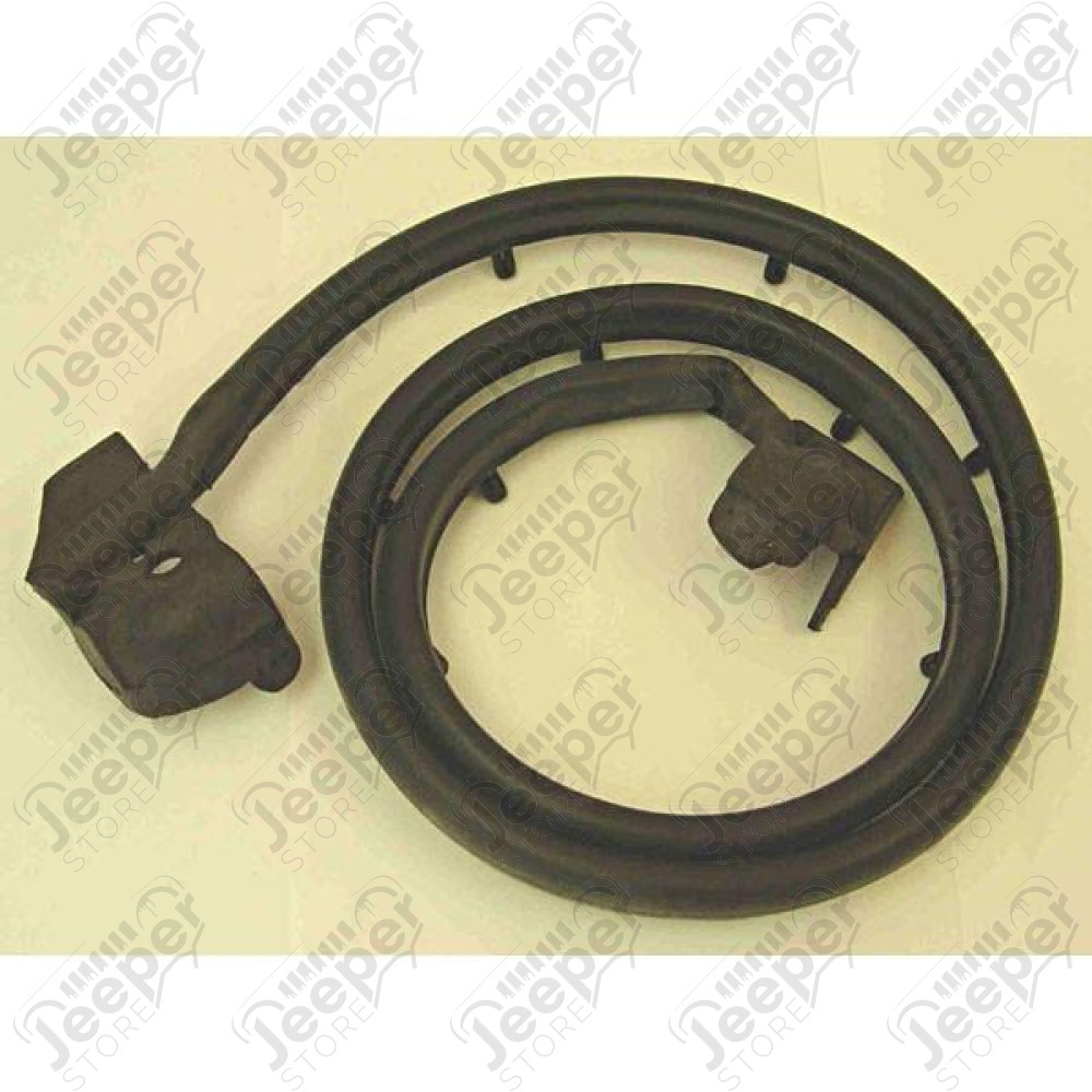 Door Seal, Right, Half Doors; 87-95 Jeep Wrangler YJ