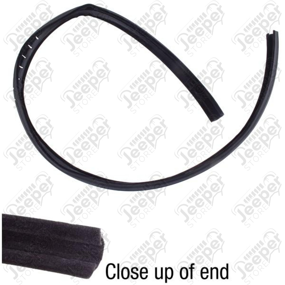Door Glass Seal; 87-95 Jeep Wrangler YJ