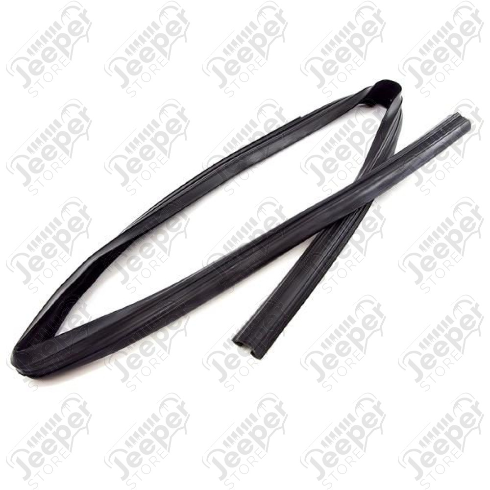 Door Glass Channel Seal, Front, Right; 84-96 Jeep Cherokee XJ