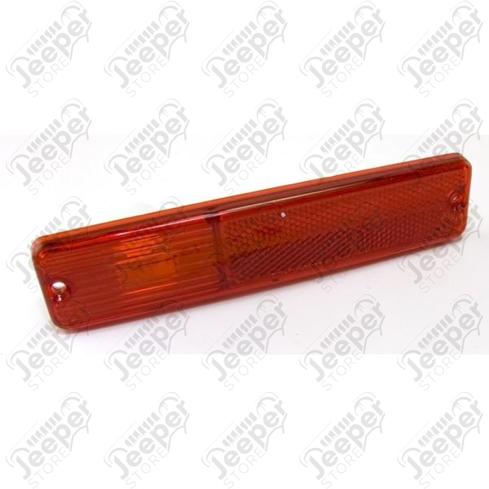 Side Marker Light Lens, Rear, Red; 72-86 Jeep CJ