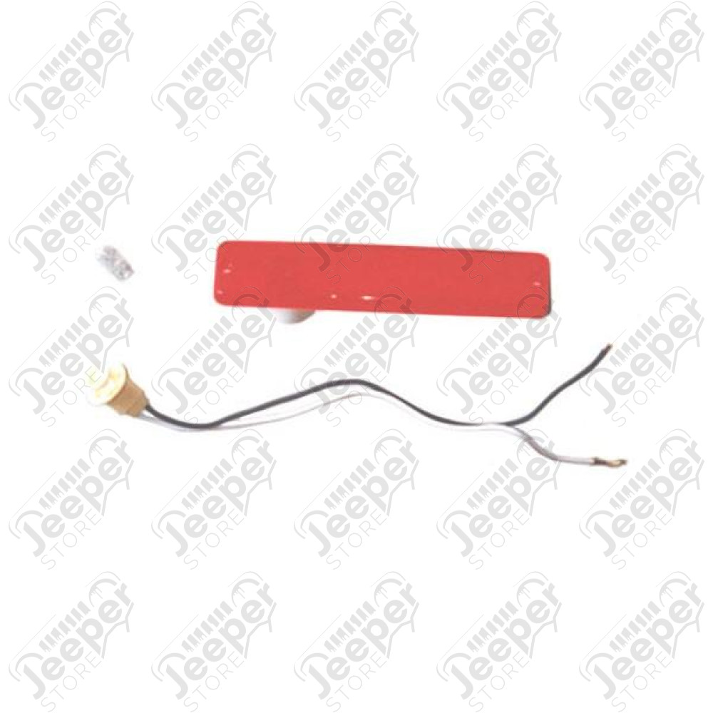 Side Marker Light Assembly, Rear, Red; 72-86 Jeep CJ
