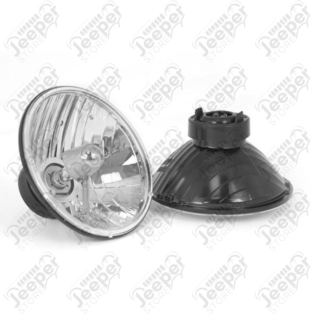 Headlight Kit, Crystal H2, Round; 65-06 Jeep CJ/Wrangler TJ