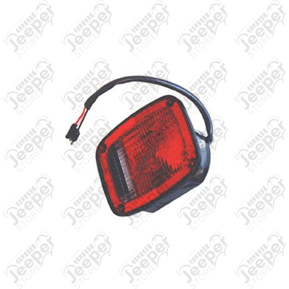 Tail Light Assembly, Right, Black; 76-80 Jeep CJ