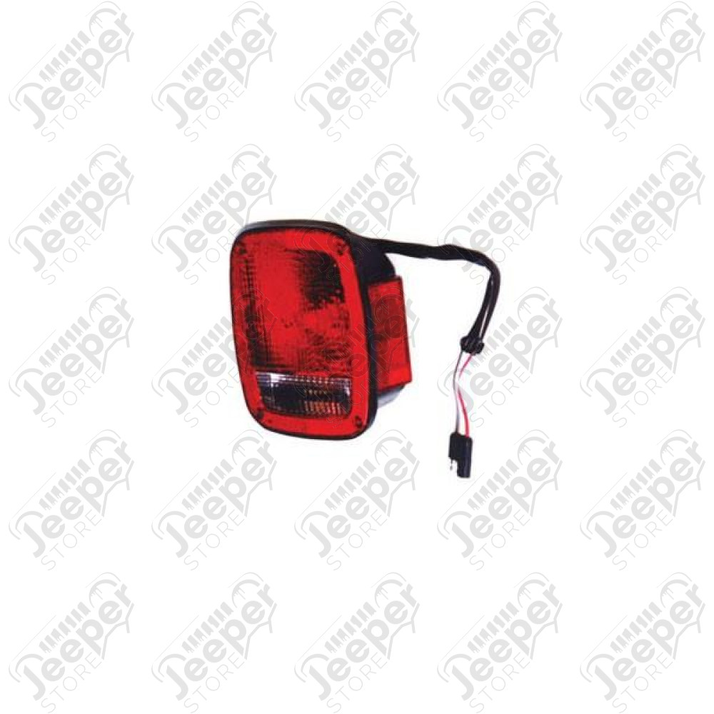 Tail Light Assembly, Left, Black; 81-86 Jeep CJ