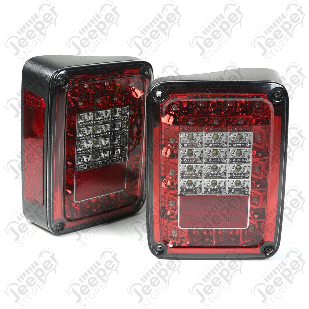 Tail Light Kit, LED, Smoke 07-18 Jeep Wrangler JK