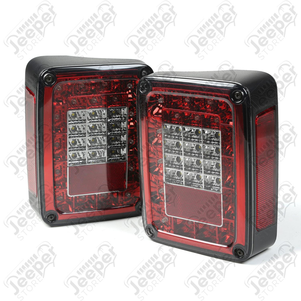 Tail Light Kit, LED, Smoke 07-18 Jeep Wrangler JK