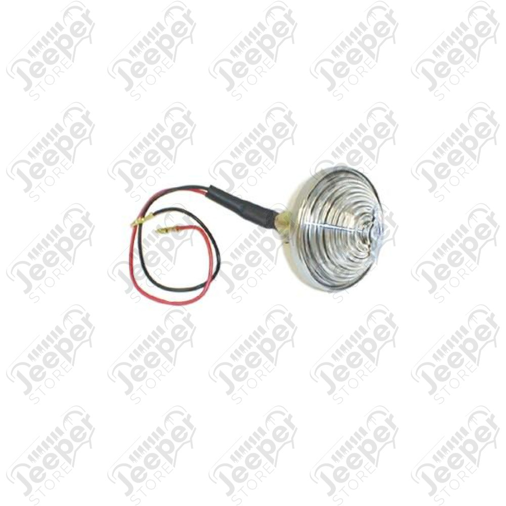 Parking Light Assembly, Clear; 55-71 Jeep CJ5/CJ6