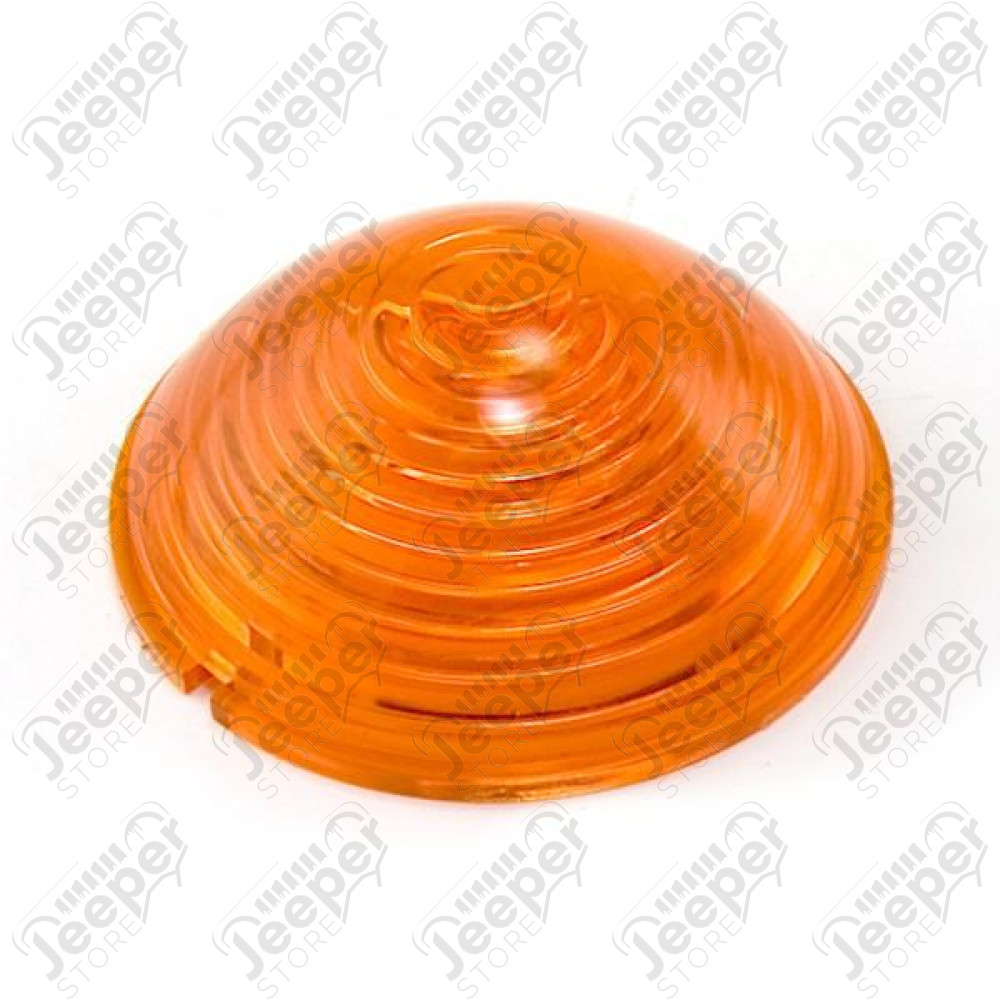 Parking Light Lens, Amber; 55-71 Jeep CJ