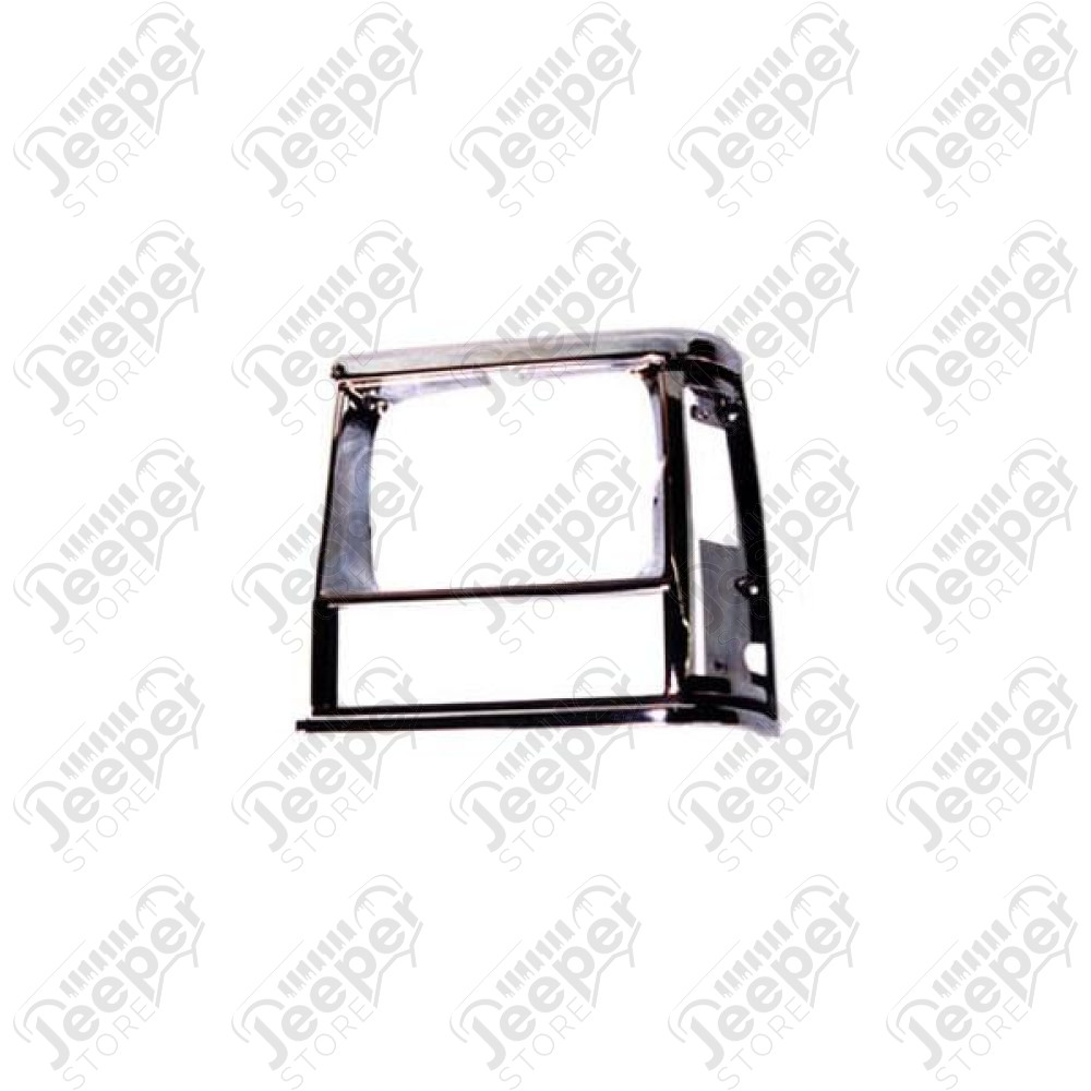 Headlight Bezel, Left, Chrome; 91-96 Jeep Cherokee XJ