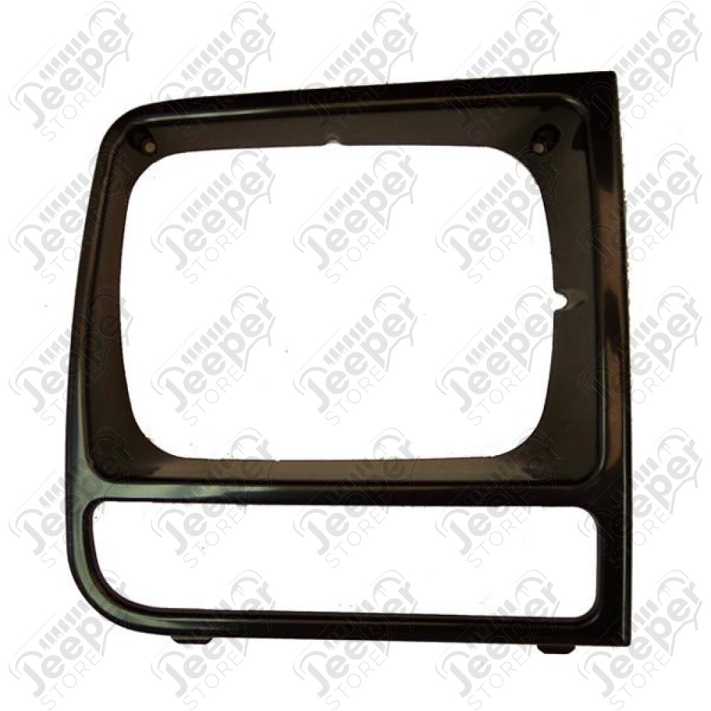 Headlight Bezel, Right, Black; 97-01 Jeep Cherokee XJ