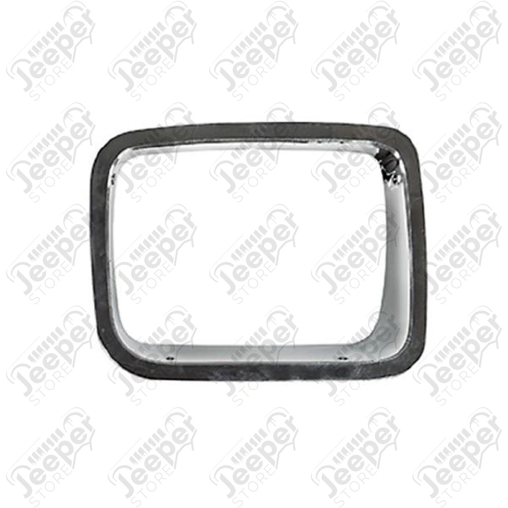 Headlight Bezel, Right, Chrome; 87-95 Jeep Wrangler YJ