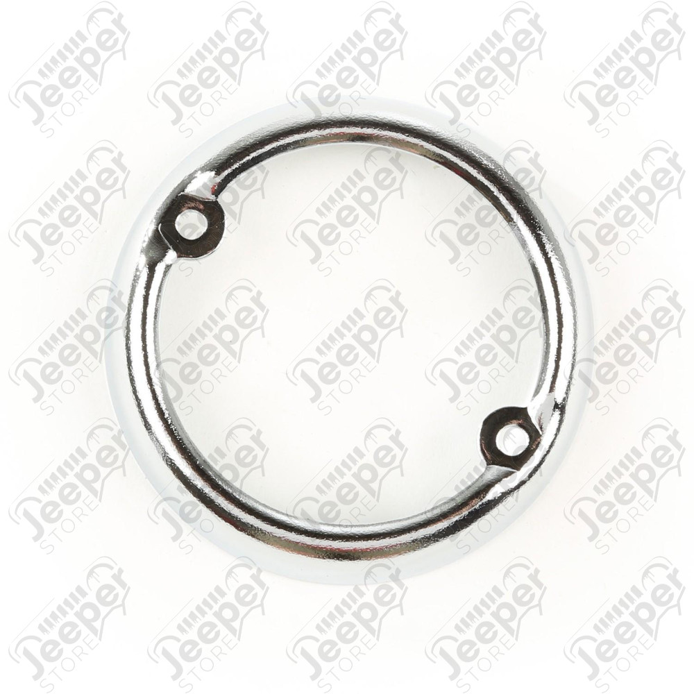 Parking Light Bezel, Chrome; 50-64 Willys Jeepster/Trucks/& Wagons