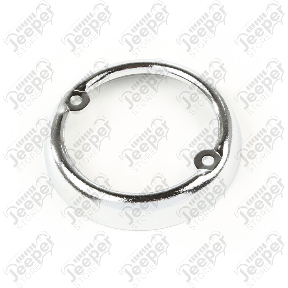 Parking Light Bezel, Chrome 50-64 Willys Jeepster/Trucks/& Wagons