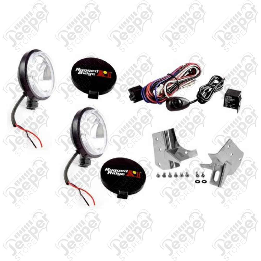 Light Mount Kit, Windshield; 97-06 Jeep Wrangler TJ