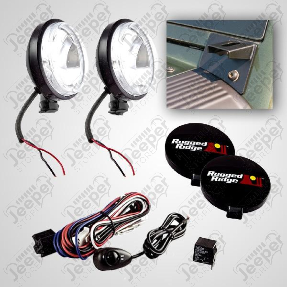 Light Mount Kit, Windshield; 07-18 Jeep Wrangler JK