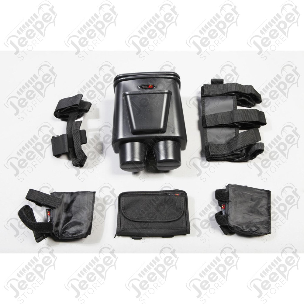 Roll Bar Storage Kit, Interior, Black 07-10 Jeep Wrangler JK