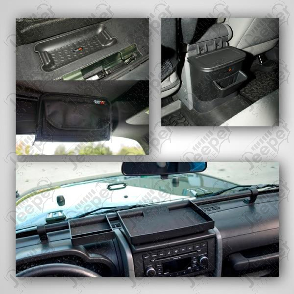 Roll Bar Storage Kit, Interior; 07-10 Jeep Wrangler JK
