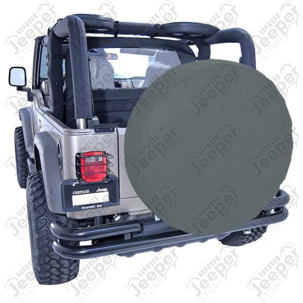 Spare Tire Cover, 35-36 Inch, Black Denim